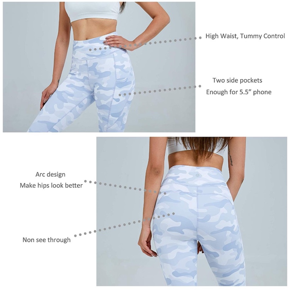 Large camo leggings with pockets!!